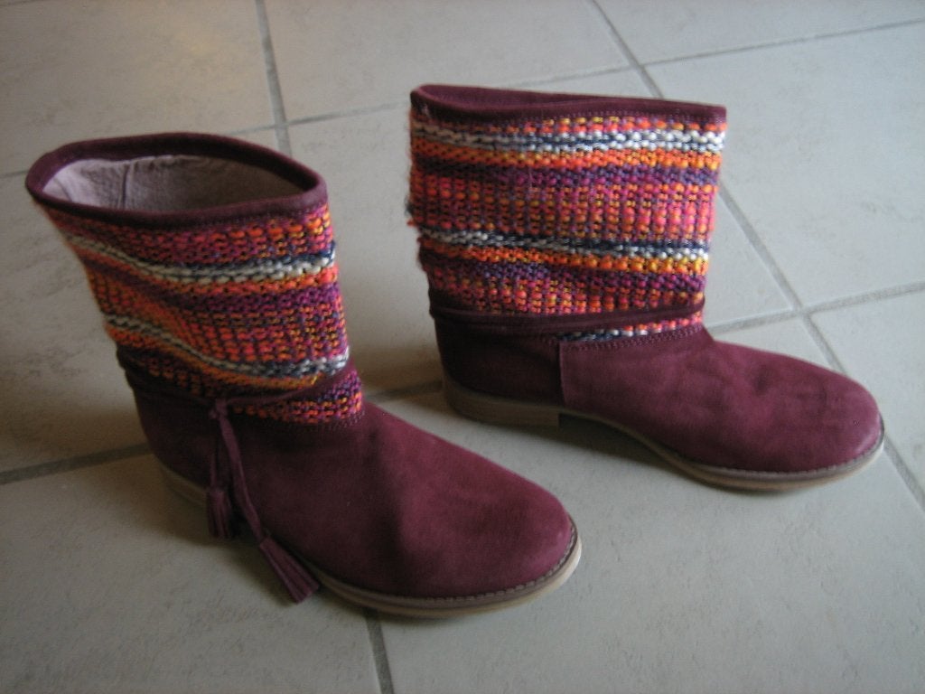 Prachtig folkloristisch suede laarsjes MARYPAZ 38 snazzeys, Overige kleuren, Lage of Enkellaarzen, Nieuw, Ophalen of Verzenden