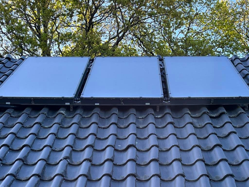 Zonneboiler set compleet met 300 ltr vat, 100 liter of meer, Ophalen, Zo goed als nieuw, Boiler