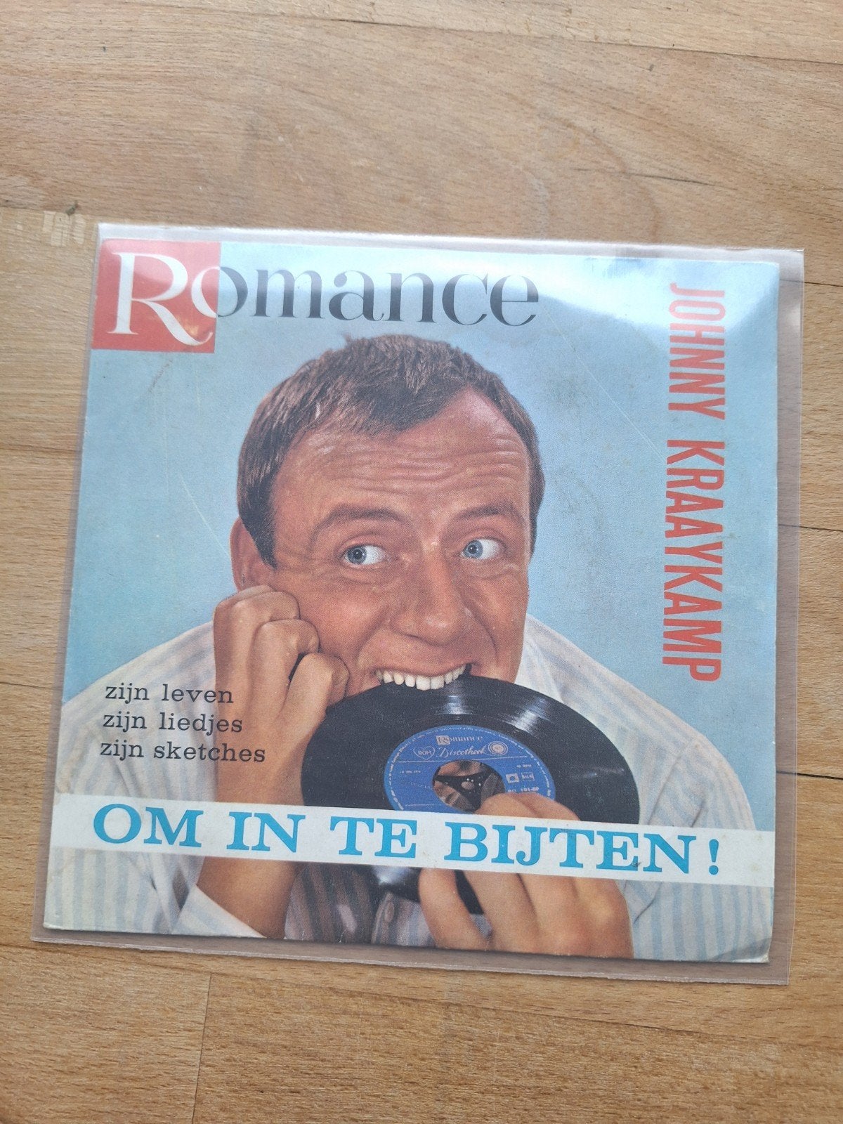 Johnny Kraaykamp - Om in te bijten! (EP, Romance), Cd's en Dvd's, Vinyl Singles, Originele persing, Ophalen of Verzenden, Gebruikt