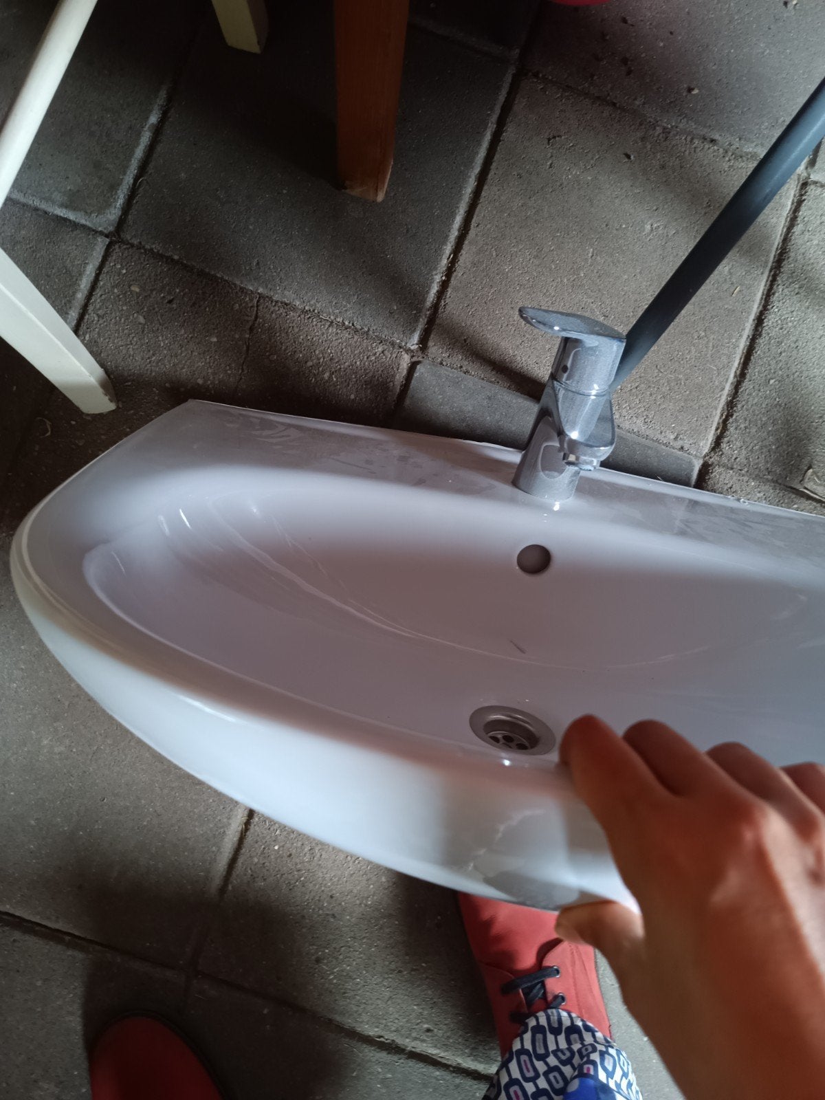 Villeroy en Boch wasbak met Grohe kraan, Ophalen