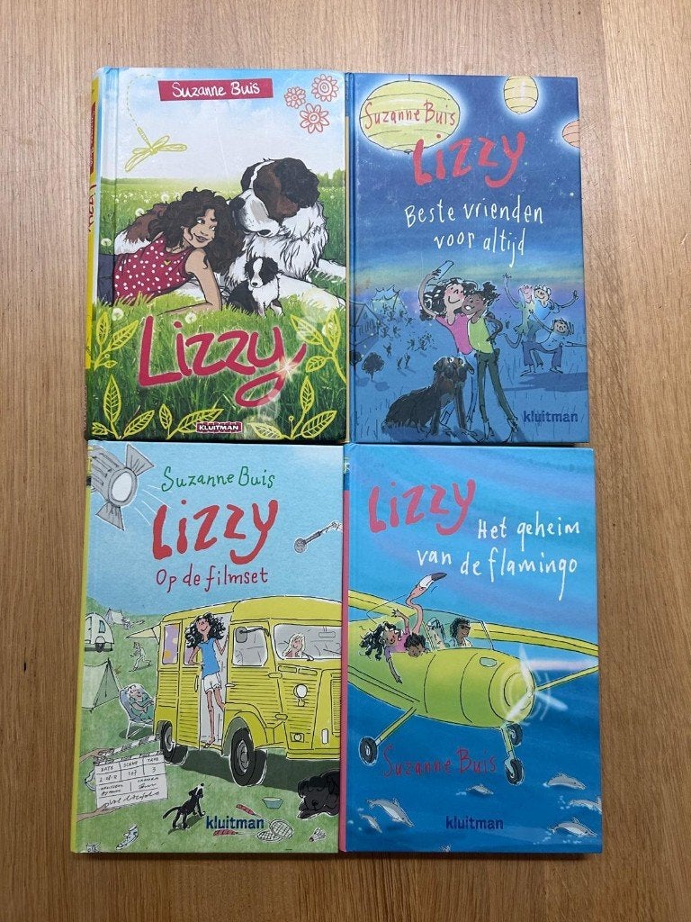Vier Lizzy leesboeken, Verzenden, Zo goed als nieuw, Suzanne Buis, Fictie algemeen