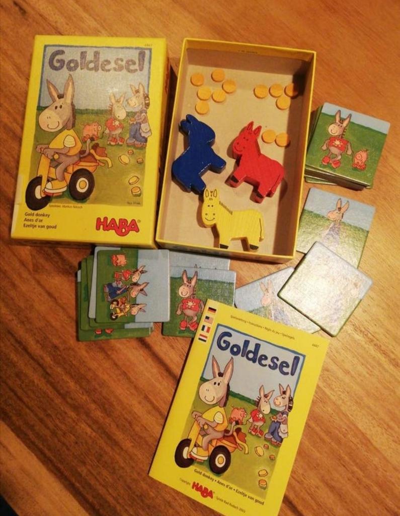 Ezeltje van goud, haba legspel, Een of twee spelers, Ophalen of Verzenden, Zo goed als nieuw