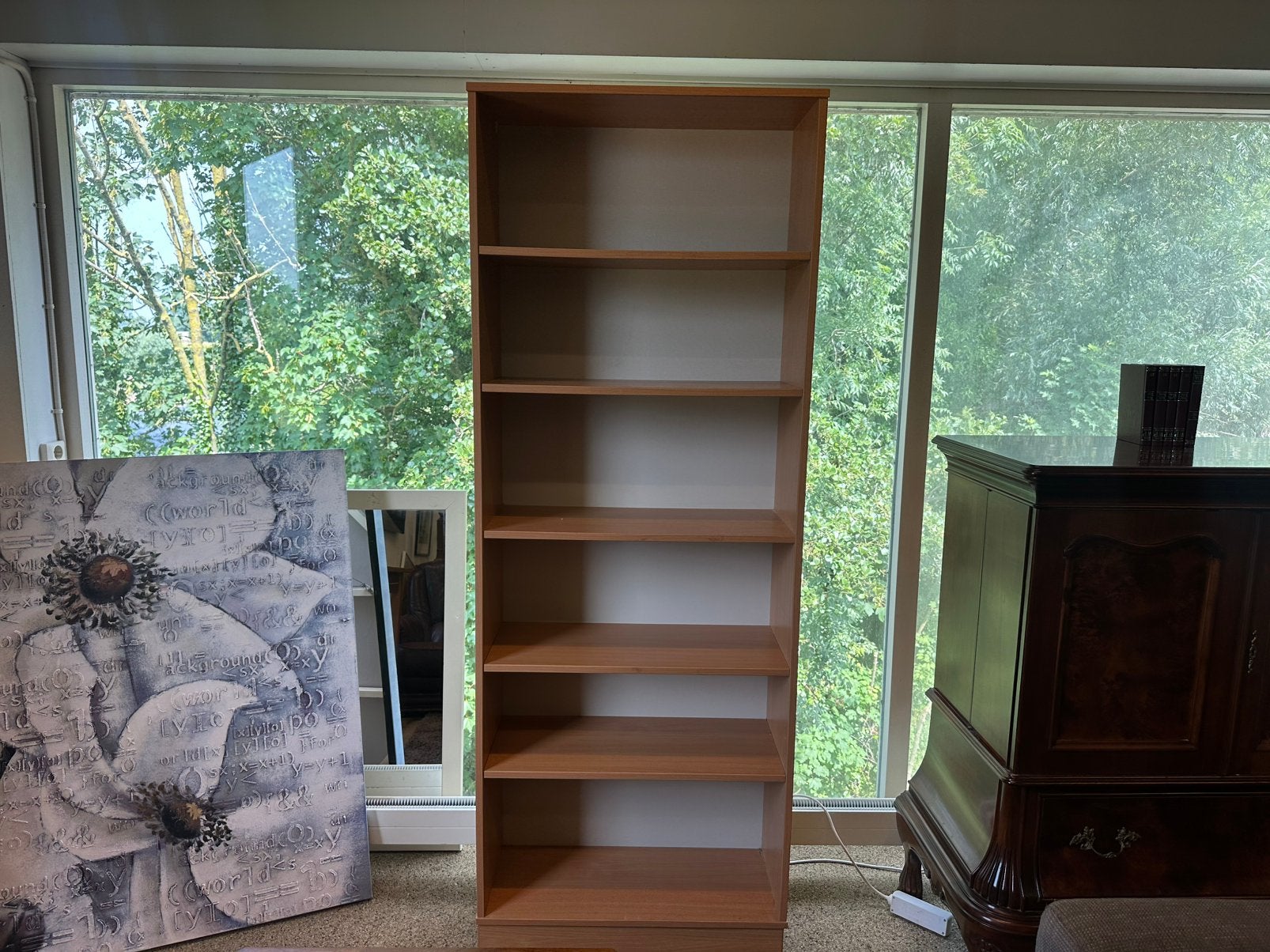 Boekenkast 200x75x33cm, Ophalen, Zo goed als nieuw, 25 tot 50 cm