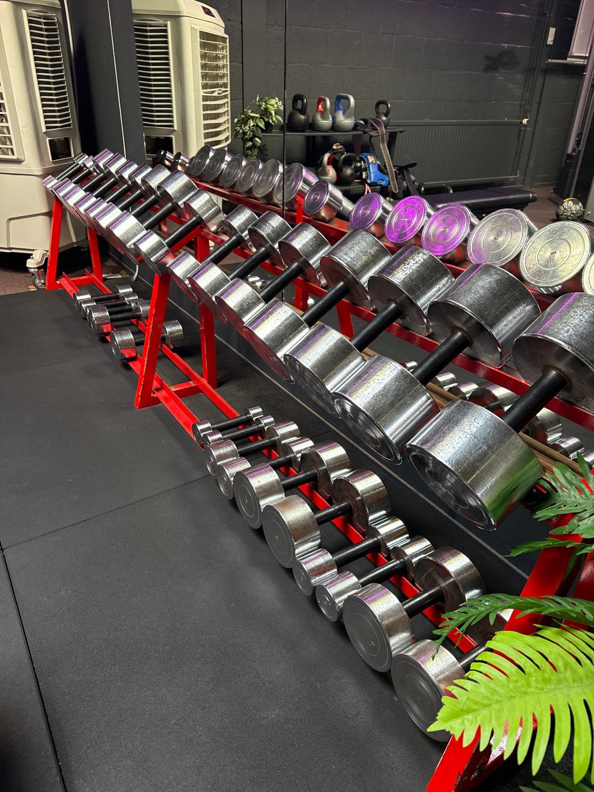 Dumbbell set met rek, 3-30kg (mist 8kg en 10kg set), Ophalen, Gebruikt, Dumbbell