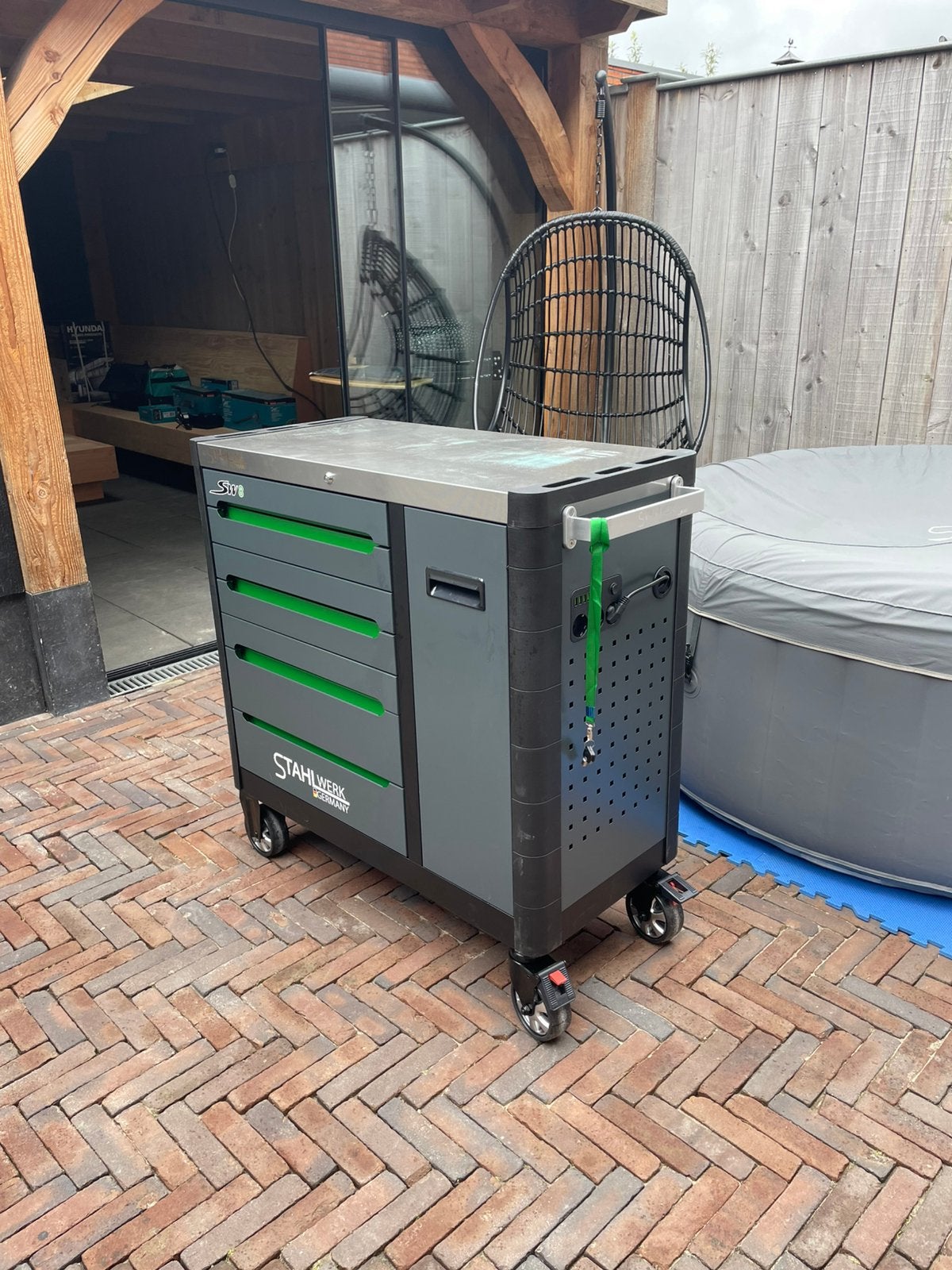 Volle gereedschapswagen stahlwerk, Ophalen, Nieuw