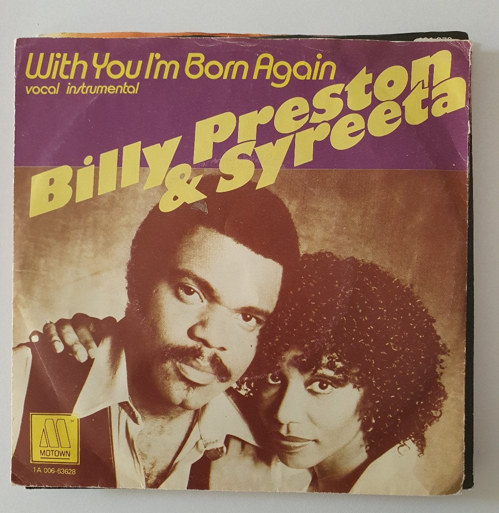 Billy Preston & Syreeta - With You I'm Born Again, Gebruikt, 7 inch, Pop, Fotohoes