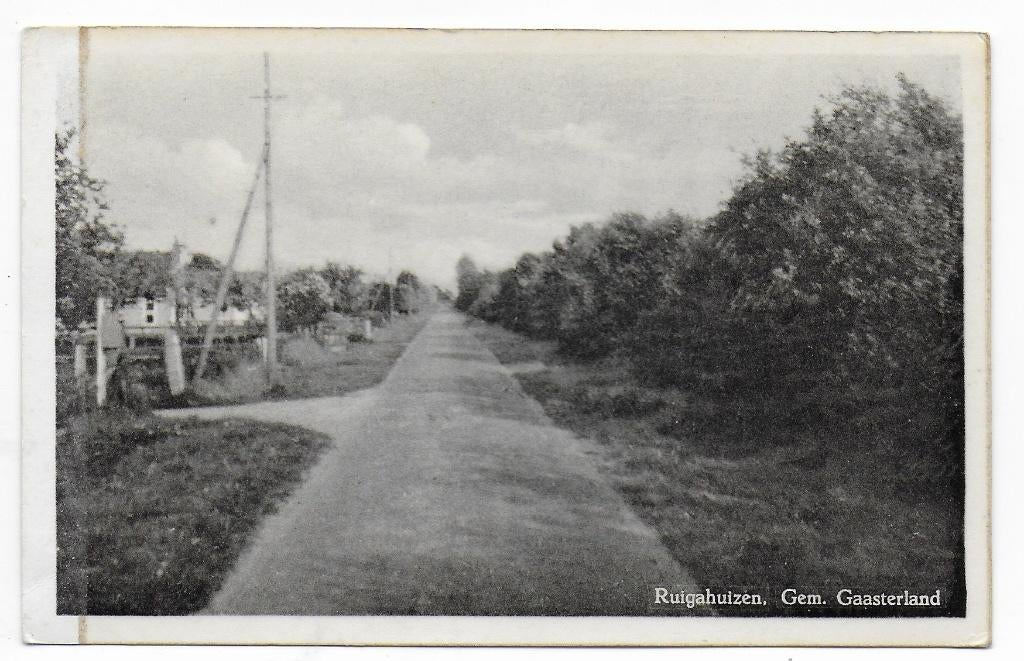 Ruigahuizen Gem Gaasterland Ongelopen Ansichtkaart (B7088), Ophalen of Verzenden, 1960 tot 1980, Ongelopen