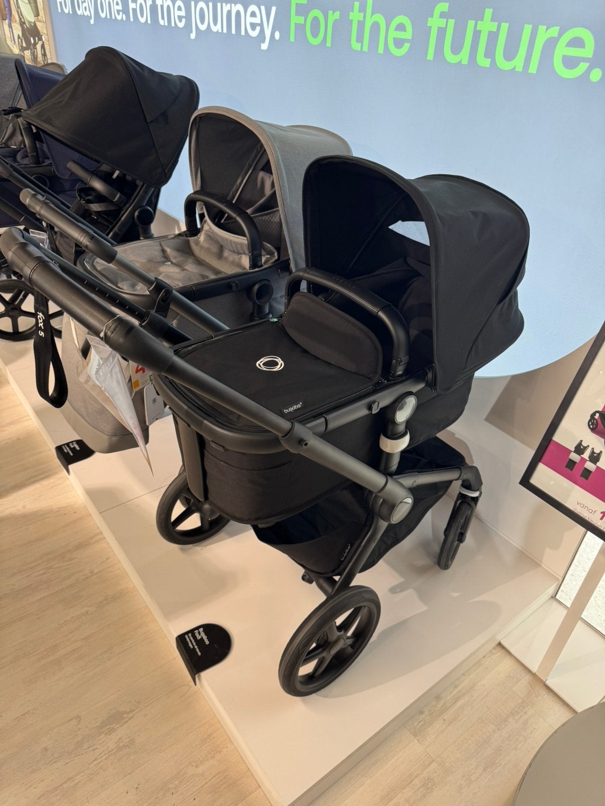 Overcomplete Bugaboo fox 5 all black, Ophalen, Zo goed als nieuw, Kinderwagen of Buggy