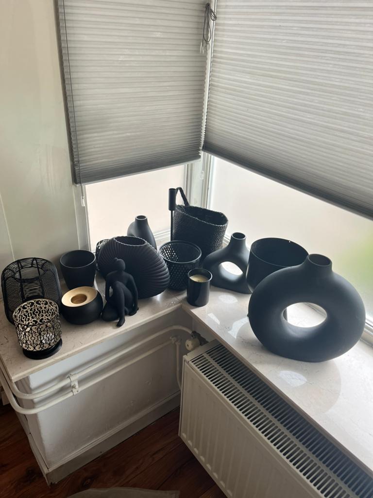 Diverse zwarte accessoires, Huis en Inrichting, Ophalen of Verzenden, Metaal, Minder dan 25 cm