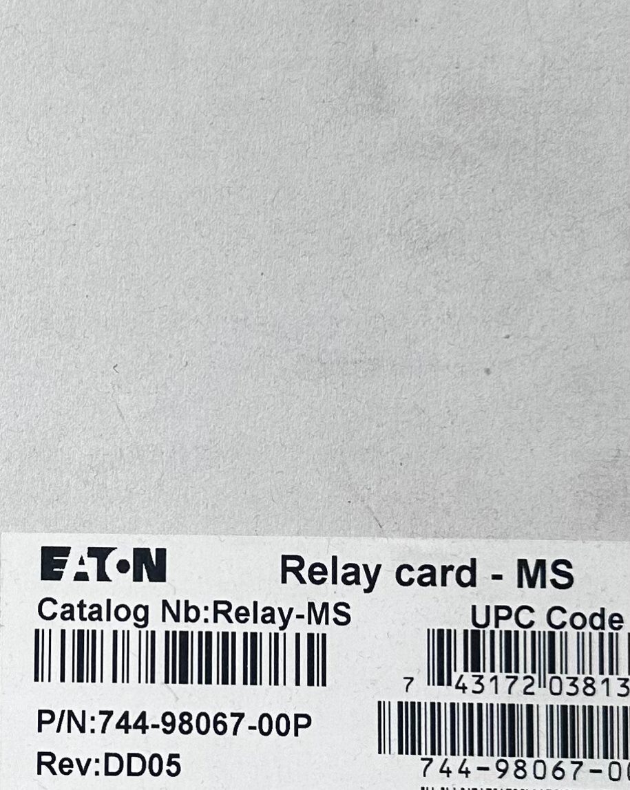 Eaton Relay Card - MS (744-98067-00P) Nieuw in doos, Computers en Software, Moederborden, Ophalen of Verzenden, Nieuw