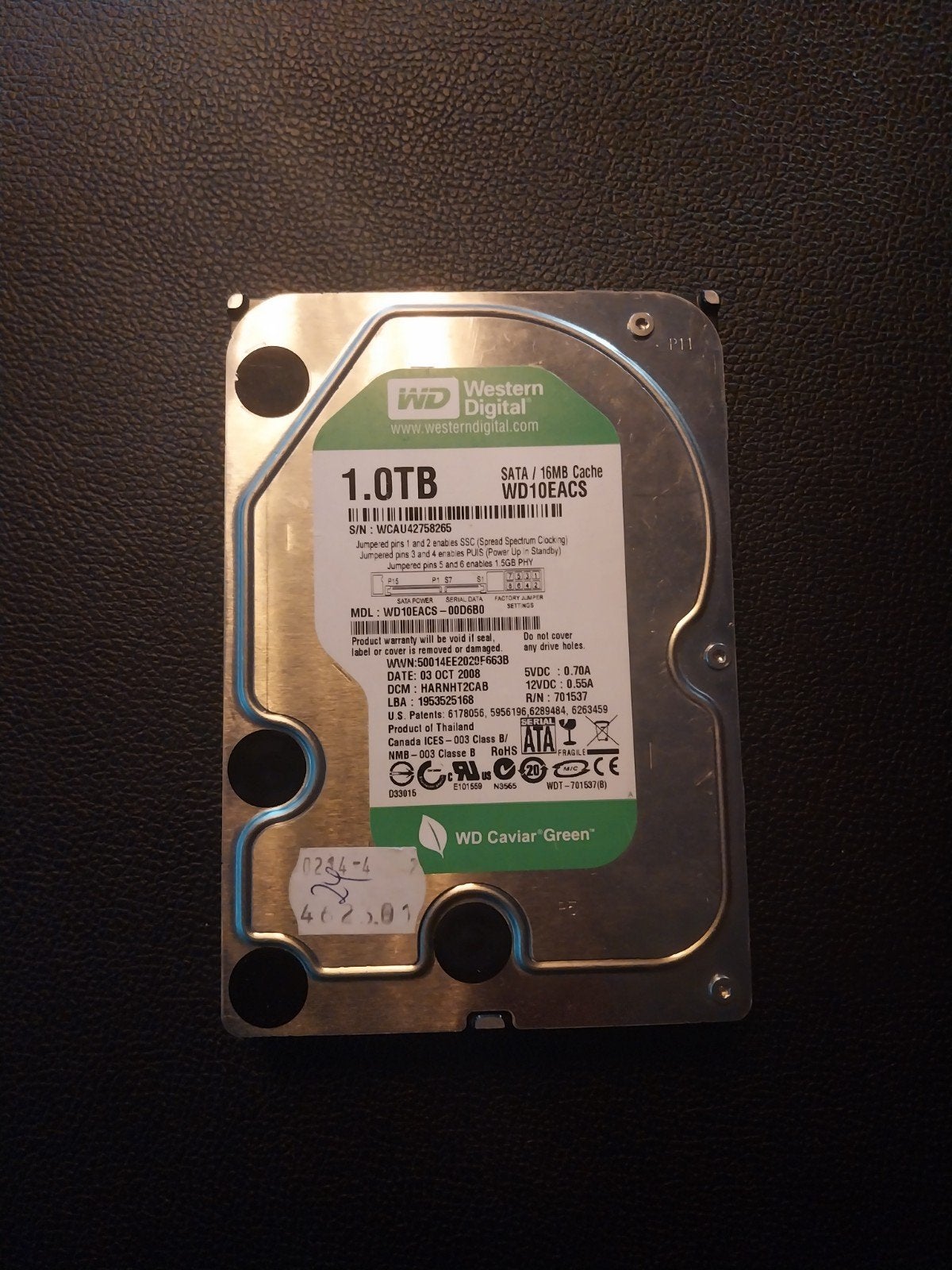 Western Digital Green 1TB SATA Harde Schijf, Computers en Software, Harde schijven, Intern, Ophalen of Verzenden, 1TB, Desktop