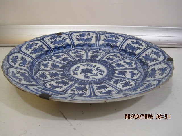 wandbord chinees porselein kangxi periode 38 cm (398), Antiek en Kunst, Ophalen of Verzenden