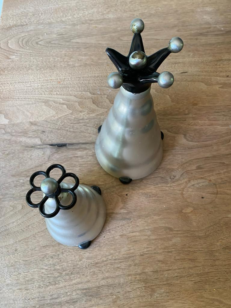 Alessi peper- en zoutmolen set - Design A. Duntze, Huis en Inrichting, Keuken | Keukenbenodigdheden, Ophalen of Verzenden, Gebruikt