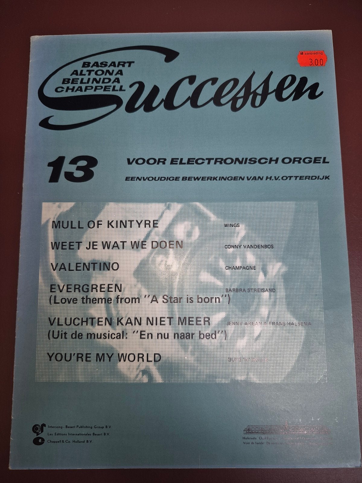 Basart Successen 13 - Elektronisch orgel, Orgel, Gebruikt, Ophalen of Verzenden, Artiest of Componist