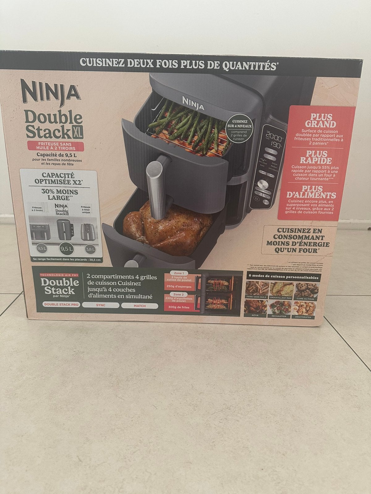 Ninja SL400EU, Witgoed en Apparatuur, Frituurpannen, Zo goed als nieuw, 4 liter of meer, Ophalen