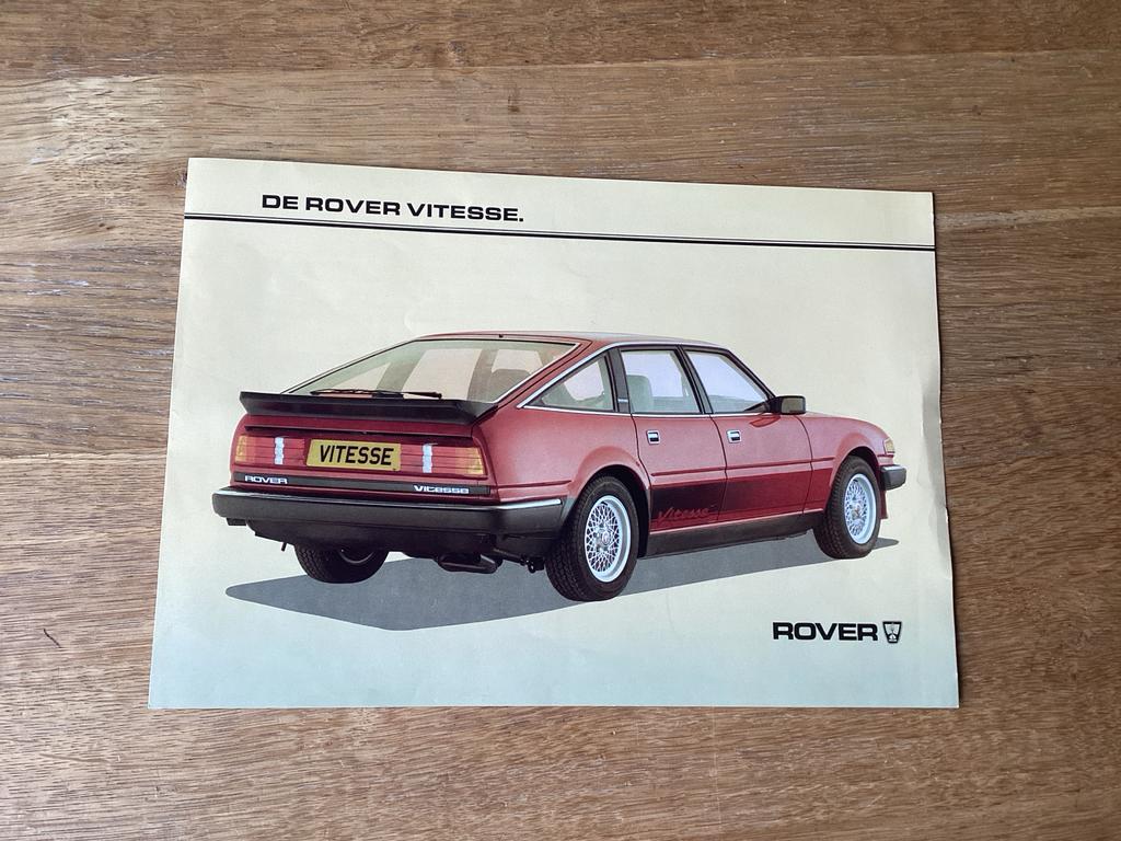 Originele Rover Vitesse brochure - en kleurenkaart, Ophalen of Verzenden, Zo goed als nieuw