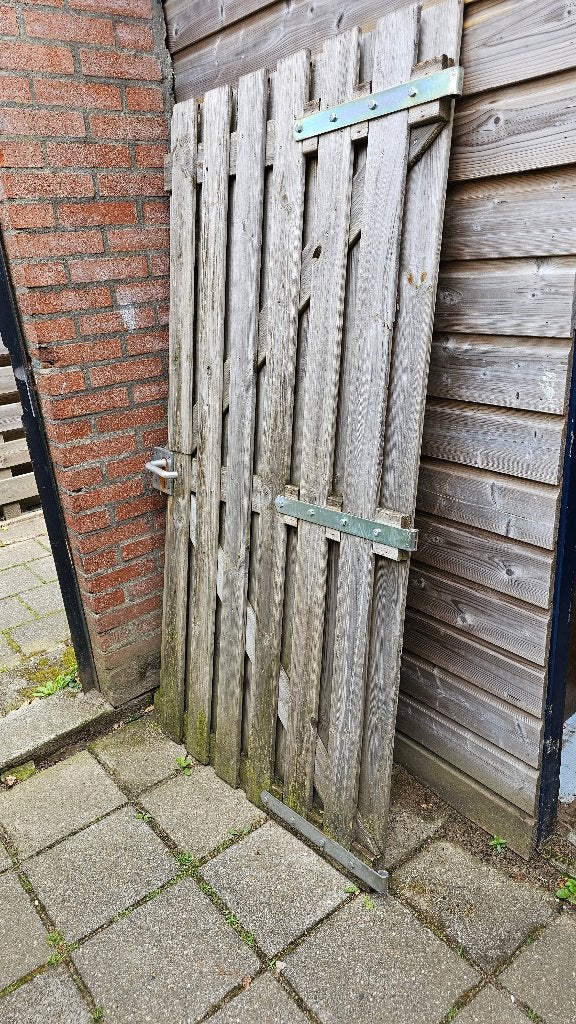Tuindeur, Ophalen, Zo goed als nieuw, Hout, Tuinhek