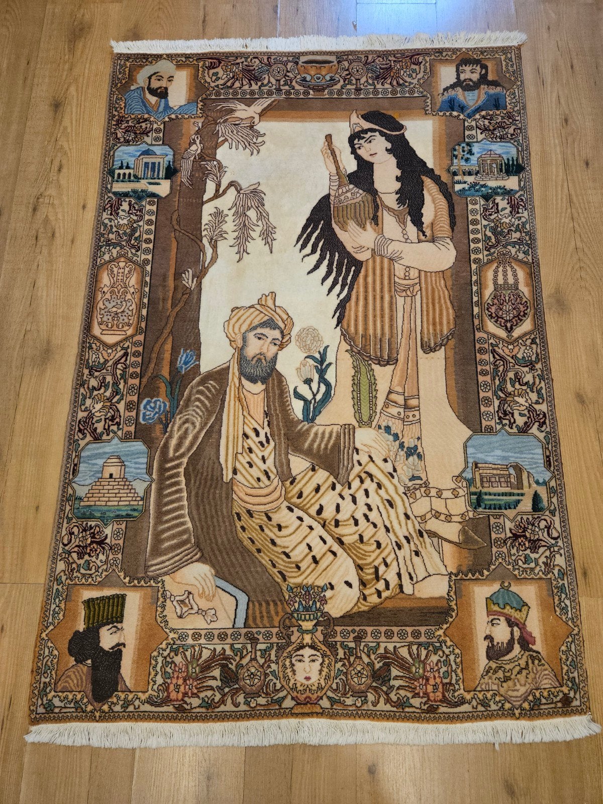 Handgeknoopt perzisch tapijt tabriz 150x100, Info@SlatsAntiek.nl, 100 tot 150 cm, Perzisch, Vof Slats Antiek