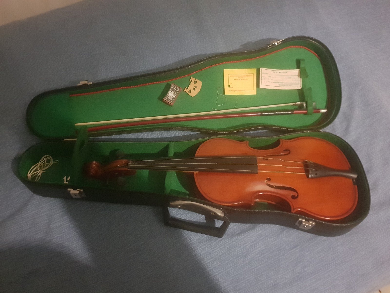 viool 1/2 studieviool jaren 80 roemenië, Muziek en Instrumenten, Strijkinstrumenten | Violen en Altviolen, Ophalen, Gebruikt, 4/4-viool