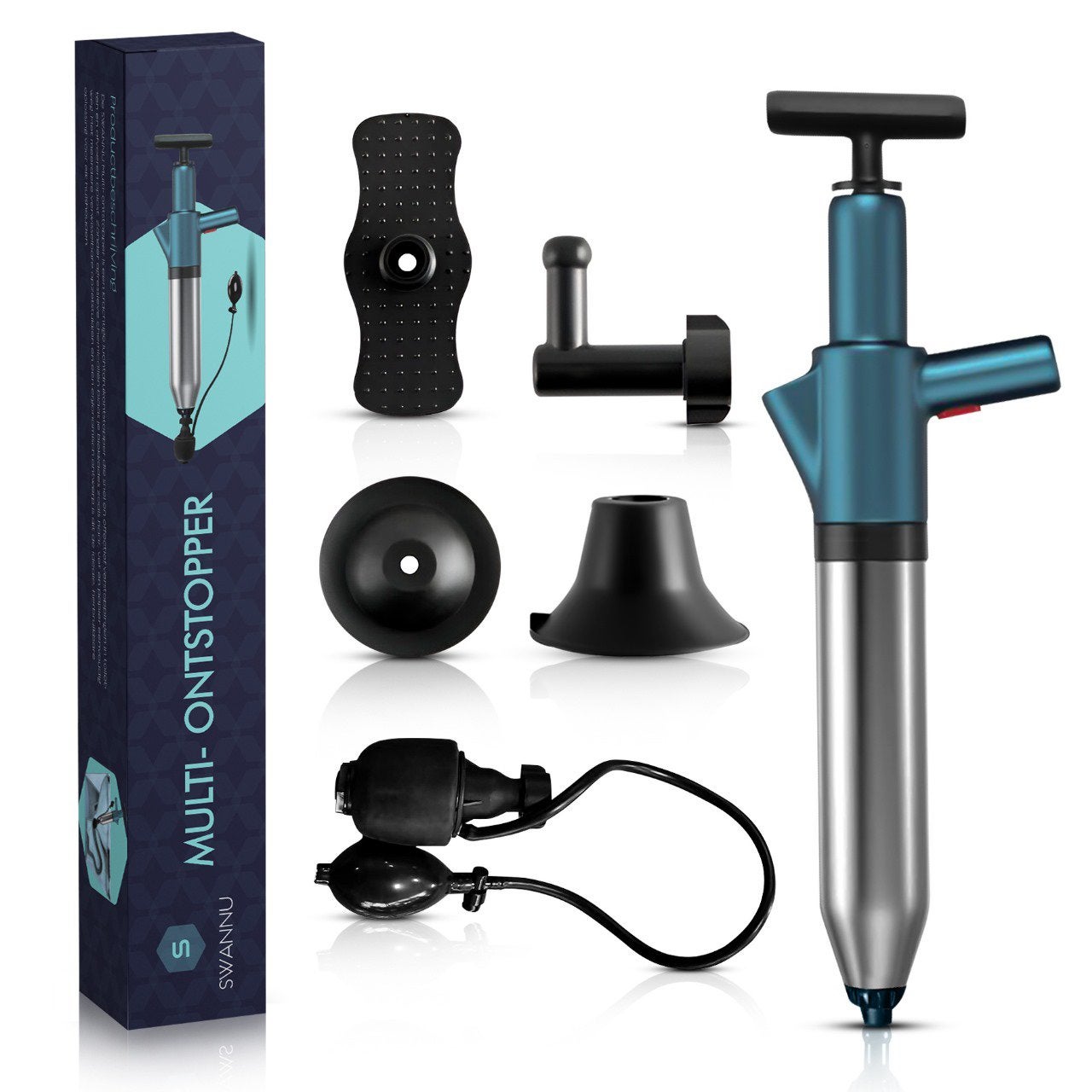 Multi ontstopper, wc ontstopper, hoge luchtdruk ontstopper, Doe-het-zelf en Verbouw, Gereedschap | Handgereedschap, Ophalen of Verzenden