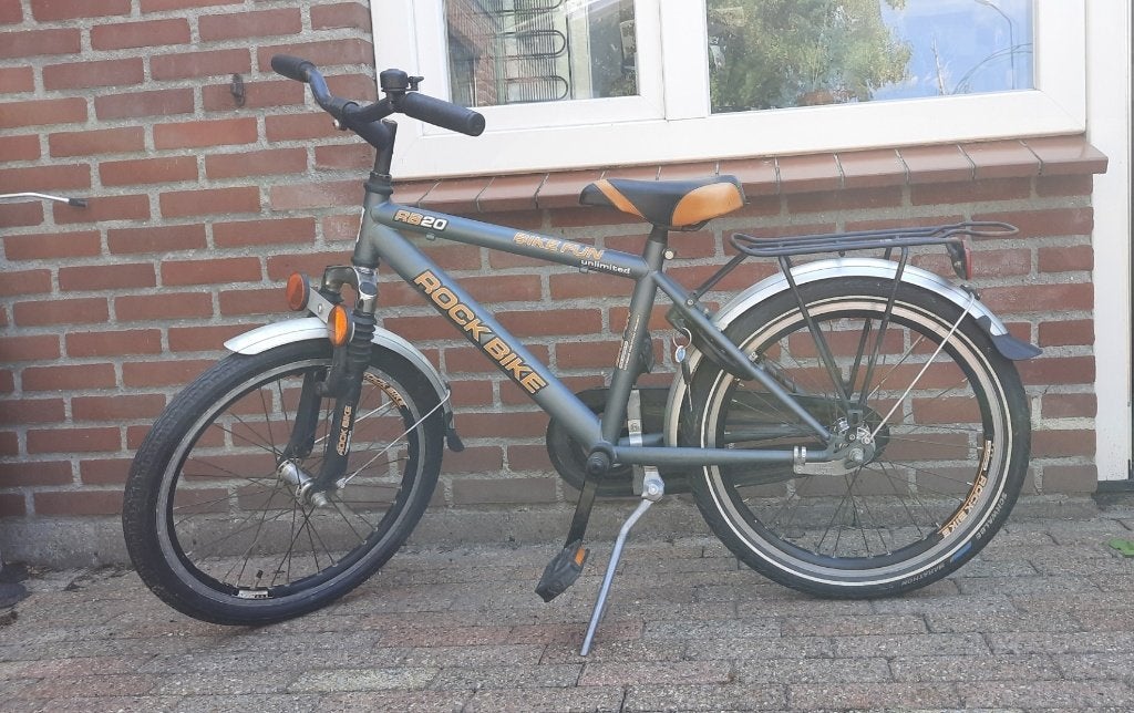 Te koop: nette kinderfiets, Ophalen, Gebruikt, Terugtraprem, Minder dan 16 inch