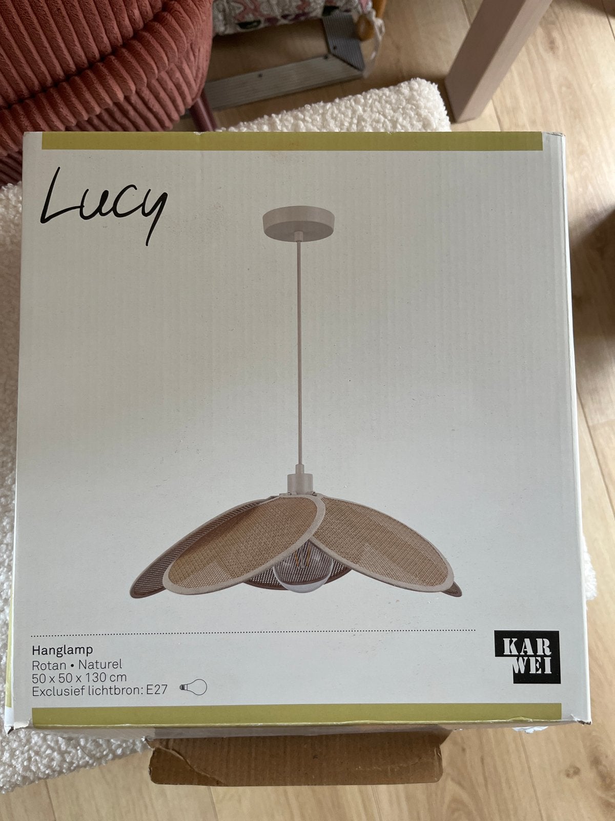 Lucy Hanglamp Rotan Naturel - Karwei, Ophalen, Nieuw, Natuurlijk materiaal, E27 (groot)