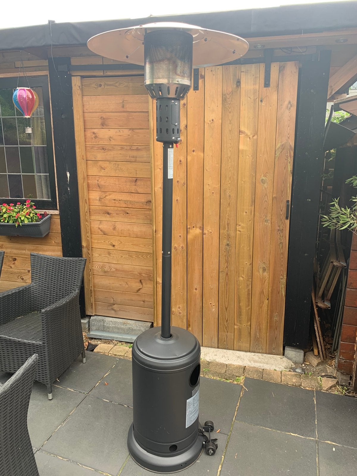 Terrasheater op gas zo goed als niwuw, Tuin en Terras, Ophalen, Zo goed als nieuw