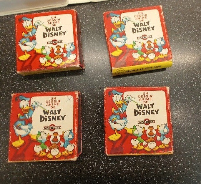 Vintage Walt Disney 8mm films - Donald Duck & Pluto, Ophalen of Verzenden, 8mm film