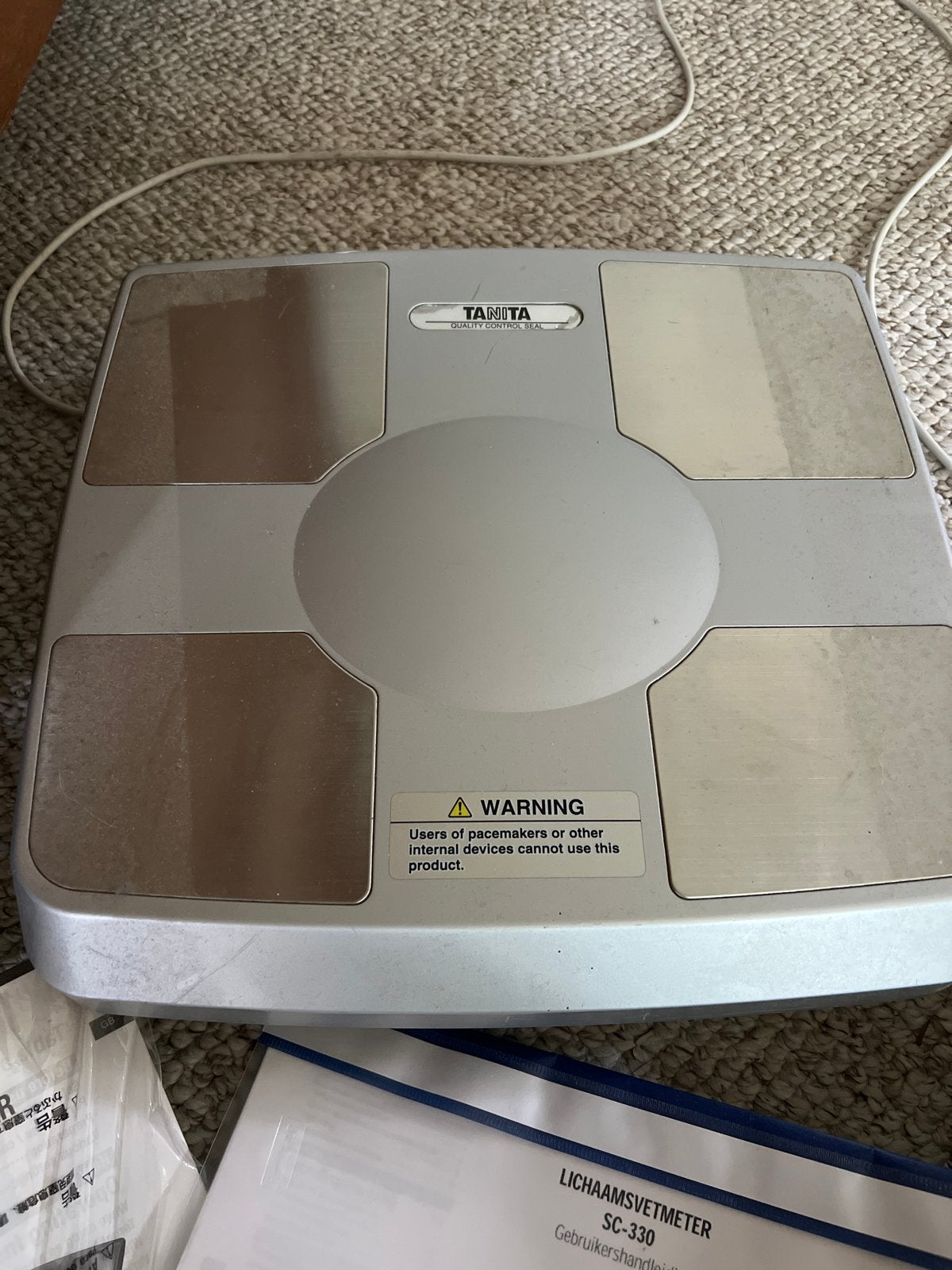Tanita SC-330 Lichaamsvetmeter Personenweegschaal, Gebruikt, 100 kg of meer, Ophalen of Verzenden, Digitaal
