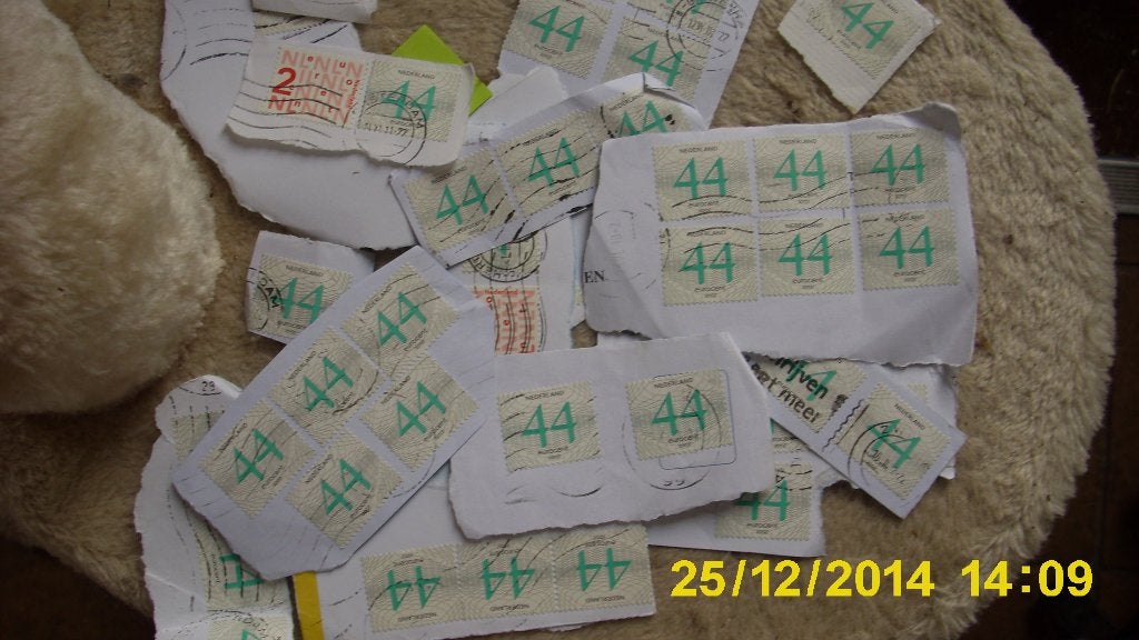 100 zegels met  groene 0,44, Verzenden, Gestempeld
