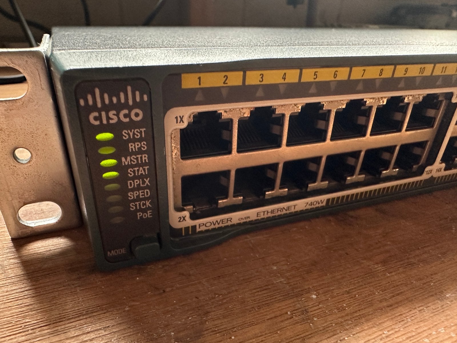 Cisco WS-C2980S-48FPS-L switch, Computers en Software, Netwerk switches, Ophalen of Verzenden, Gebruikt
