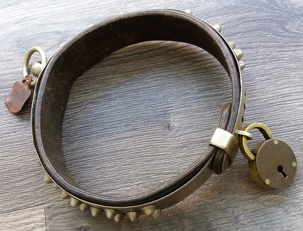 Omstreeks 1900 GROTE Honden Halsband Werkhond Hals Band Hond, Ophalen of Verzenden