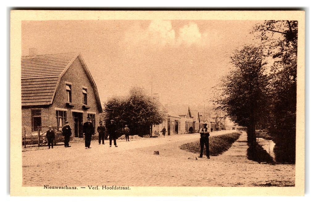 Nieuweschans, Verl. Hoofdstraat, Verzenden, 1920 tot 1940, Ongelopen, Groningen