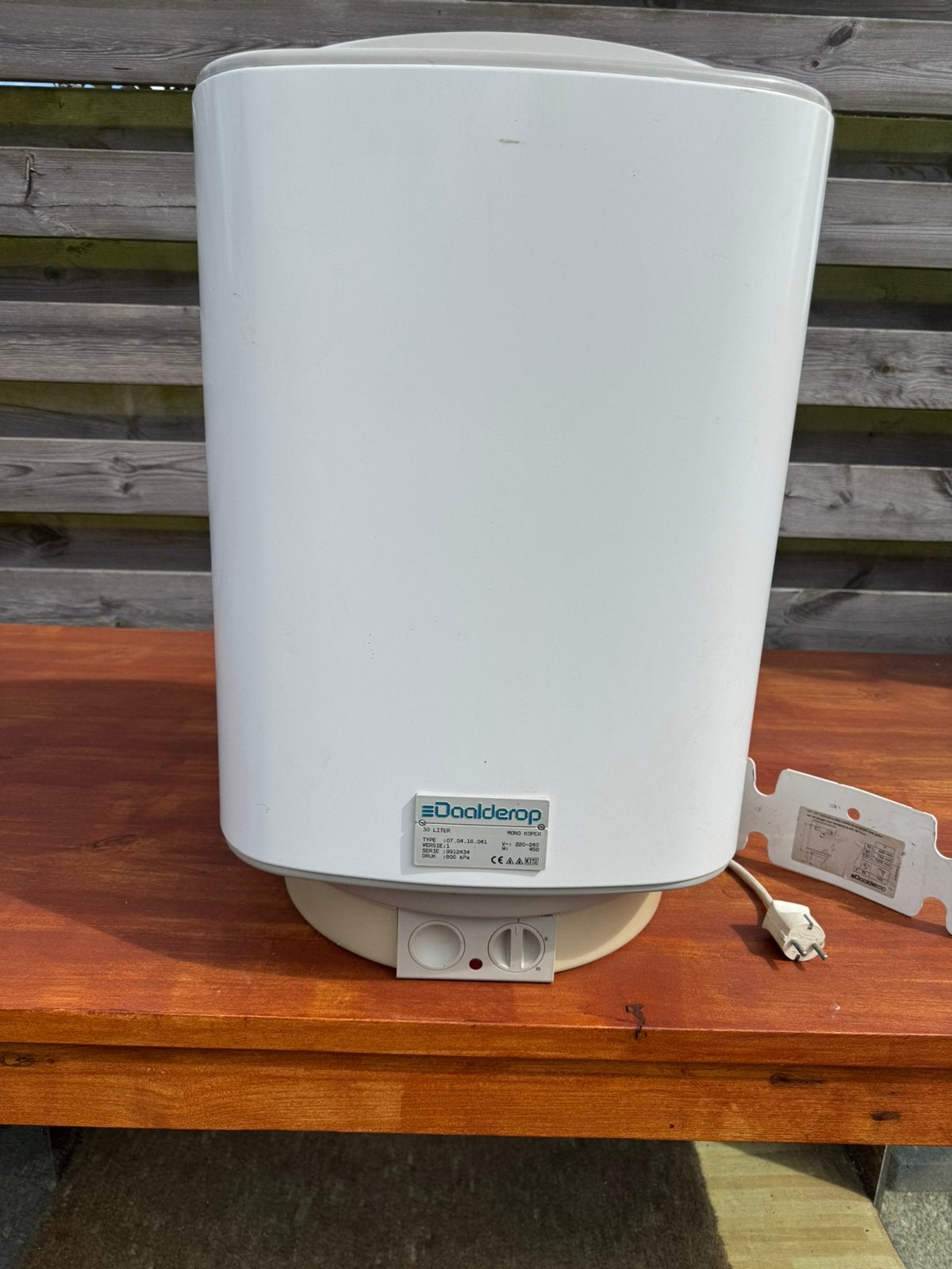 Daalderop boiler 30 liter, Doe-het-zelf en Verbouw, Geisers en Boilers, Ophalen, Gebruikt, 20 tot 100 liter, Boiler
