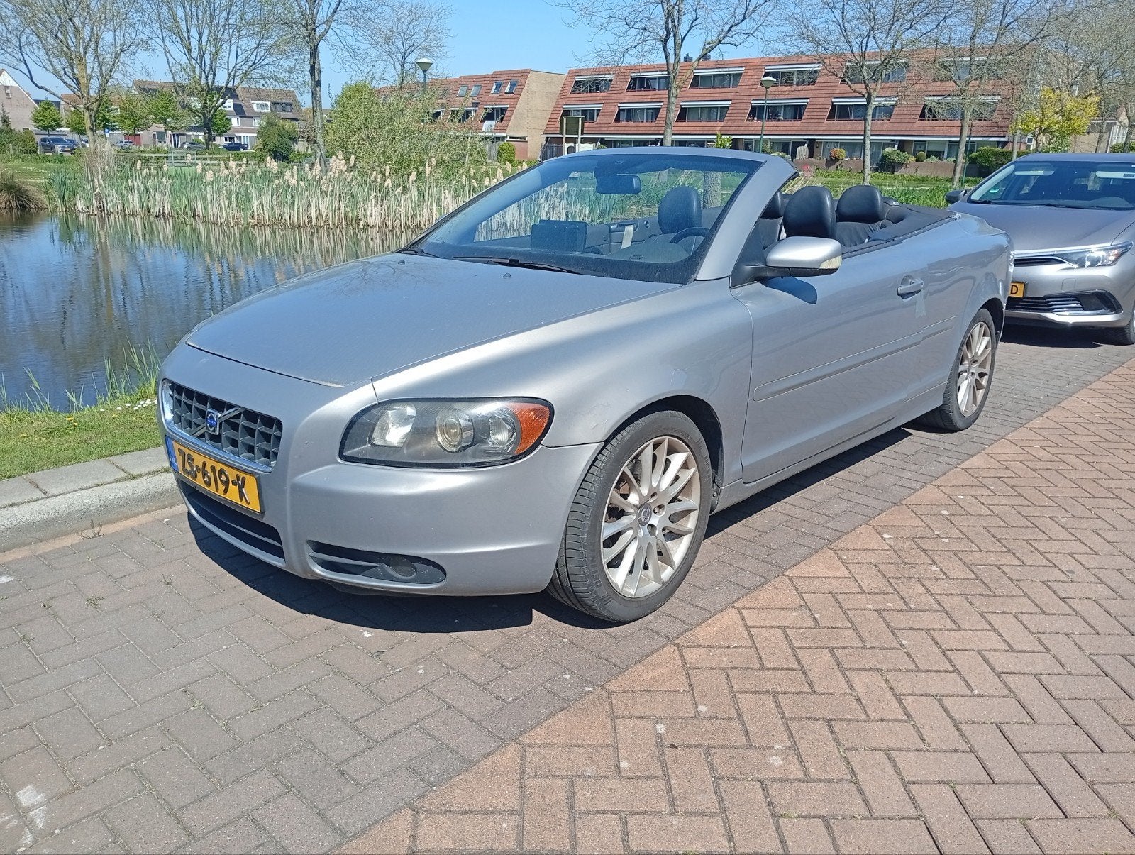 Volvo C70 2.4 T Cabrio 2006 Grijs, Auto's, Volvo, Voorwielaandrijving, C70, Zwart, Cabriolet