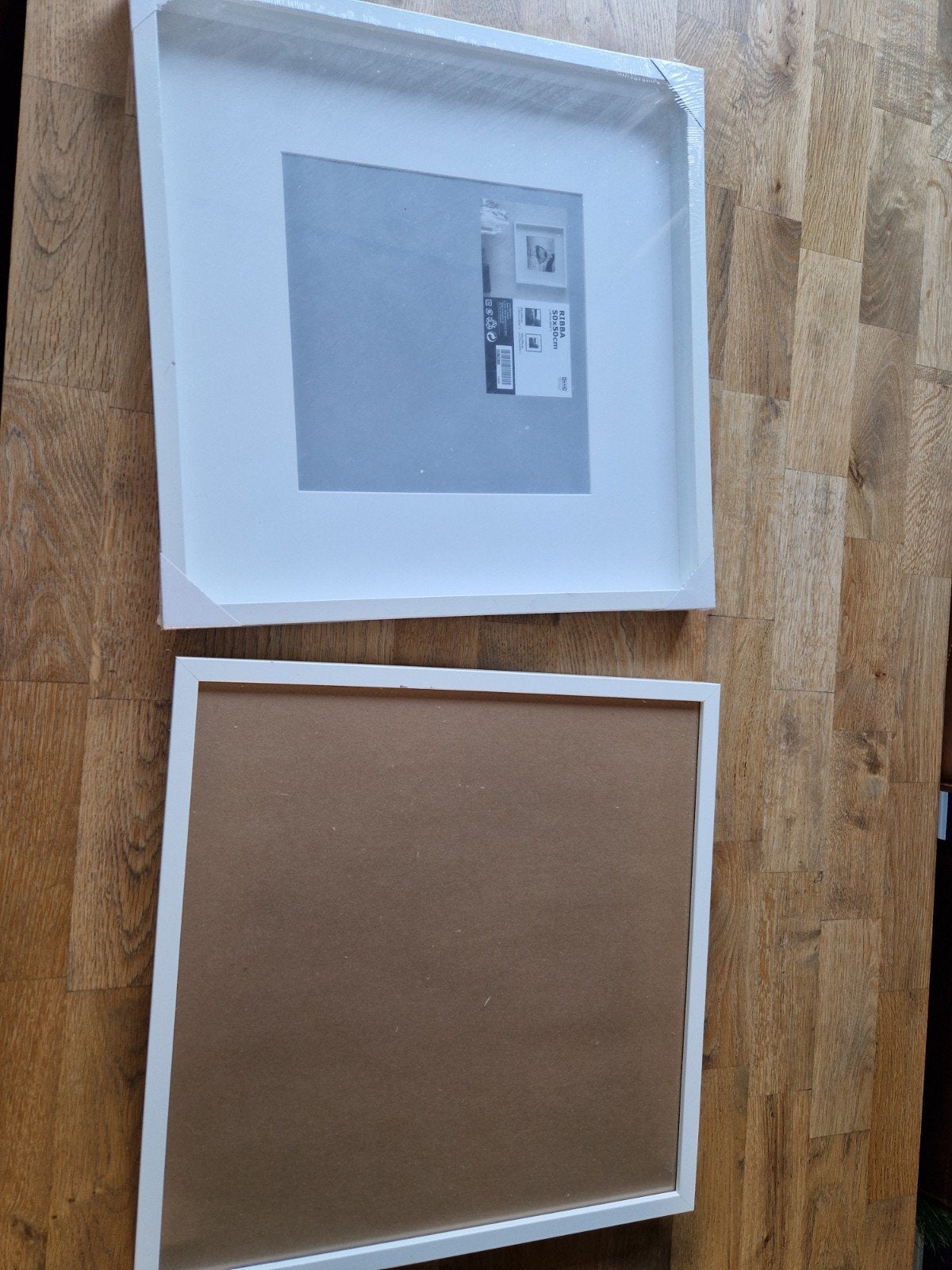 IKEA RIBBA Lijst 50x50 cm - Wit (2 stuks), Huis en Inrichting, Woonaccessoires | Lijsten, Zo goed als nieuw, 50 tot 75 cm, 50 tot 75 cm