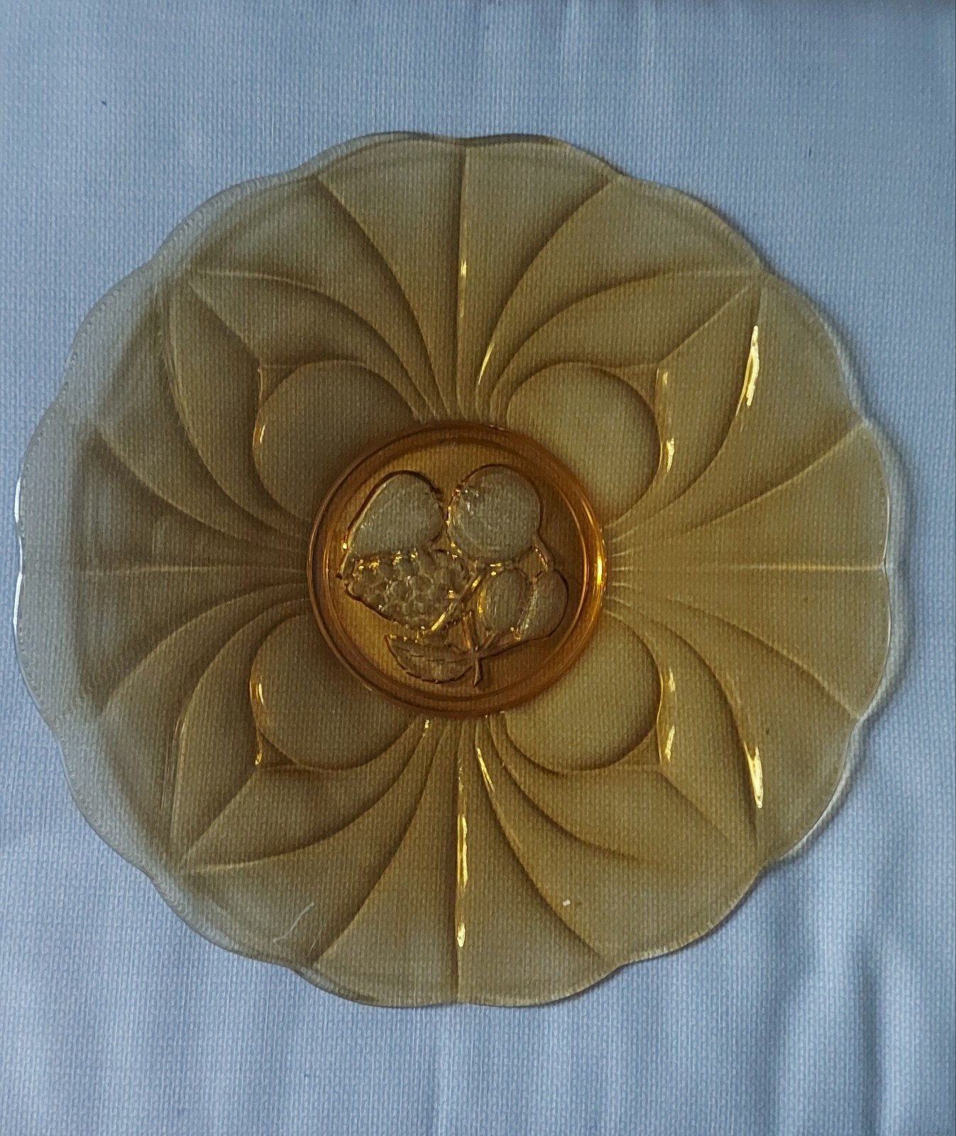 Persglas schaal 30 cm fruitdecor, Ophalen of Verzenden
