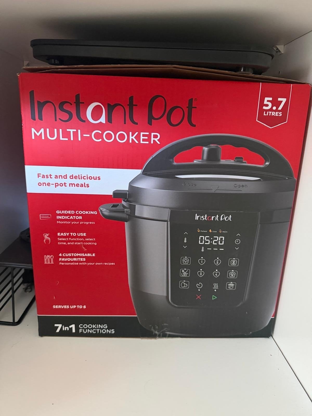 Instant Pot Rio 5,7L Multicooker - 7-in-1 Snelkookpan, Ophalen of Verzenden, Nieuw