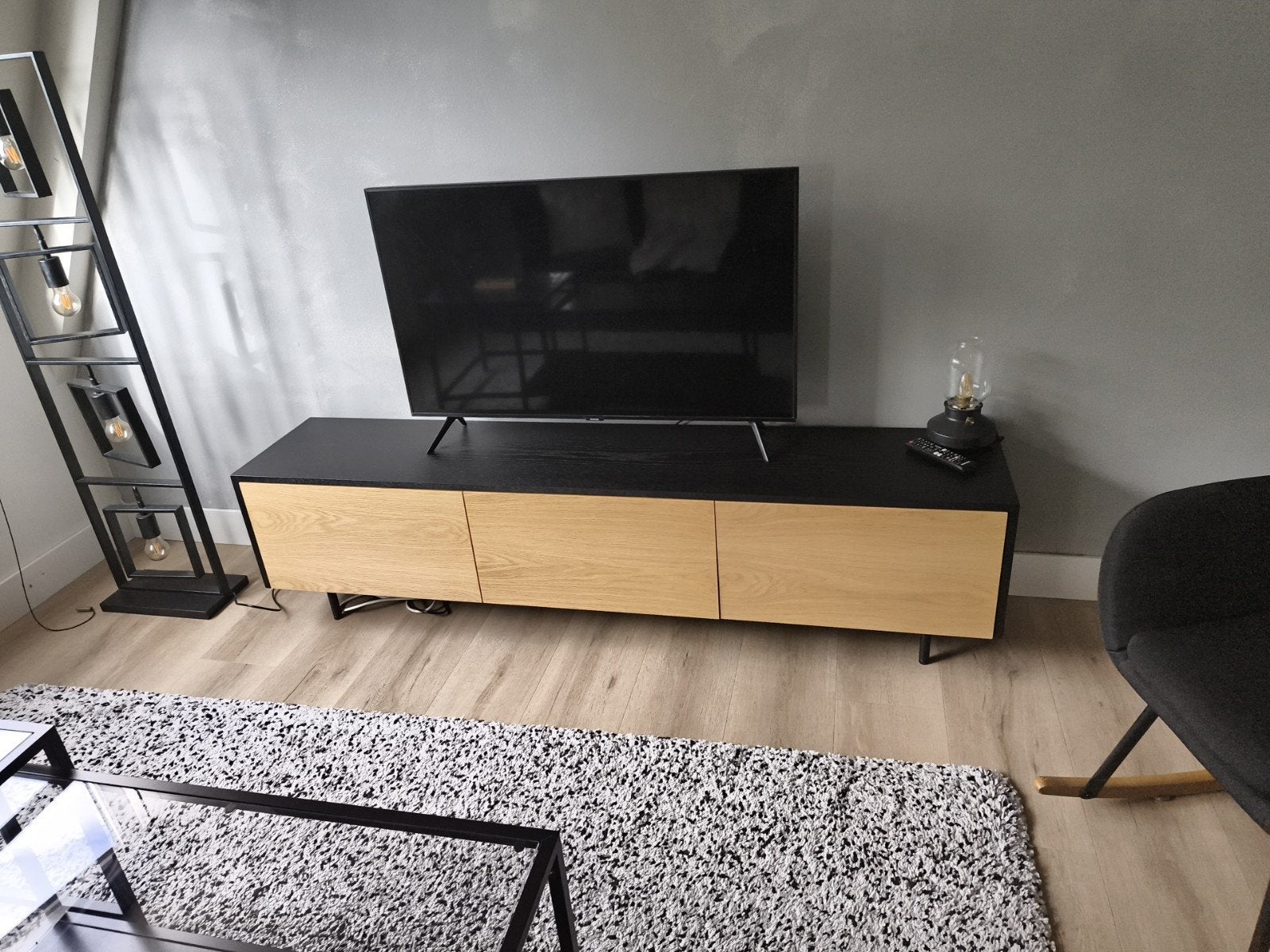 Tv meubel thomas 180 cm., Ophalen, Zo goed als nieuw, 25 tot 50 cm, Minder dan 100 cm