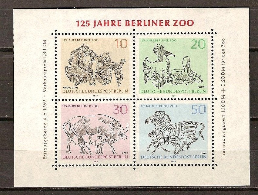 Berlin blok 2 postfris, Postzegels en Munten, Ophalen of Verzenden, BRD, Postfris