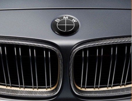 Bmw Motorkap Logo Zwart/ Zwart 82mm, Ophalen of Verzenden, BMW, Motorkap