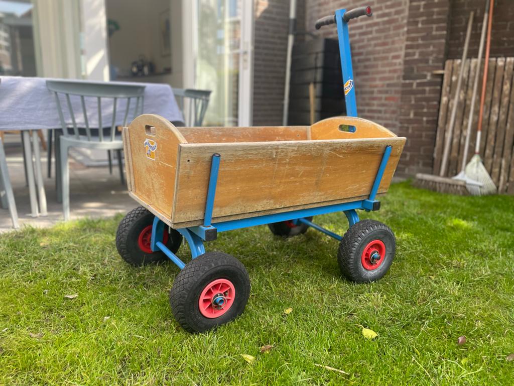 Stevige bolderkar voor kinderen en bagage, Ophalen
