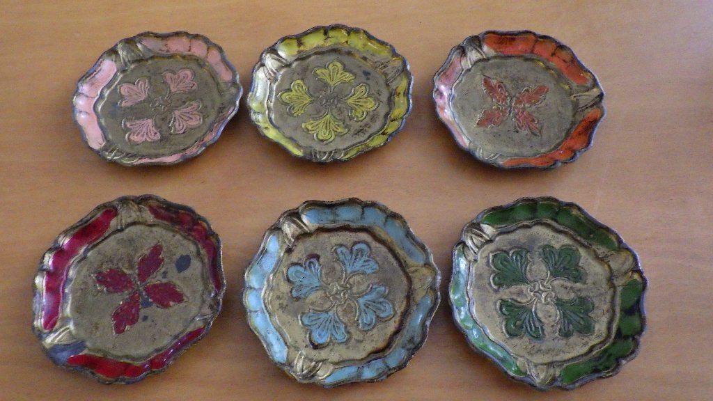 mooie retro Florentijnse onderzetters, Ophalen of Verzenden, Overige typen