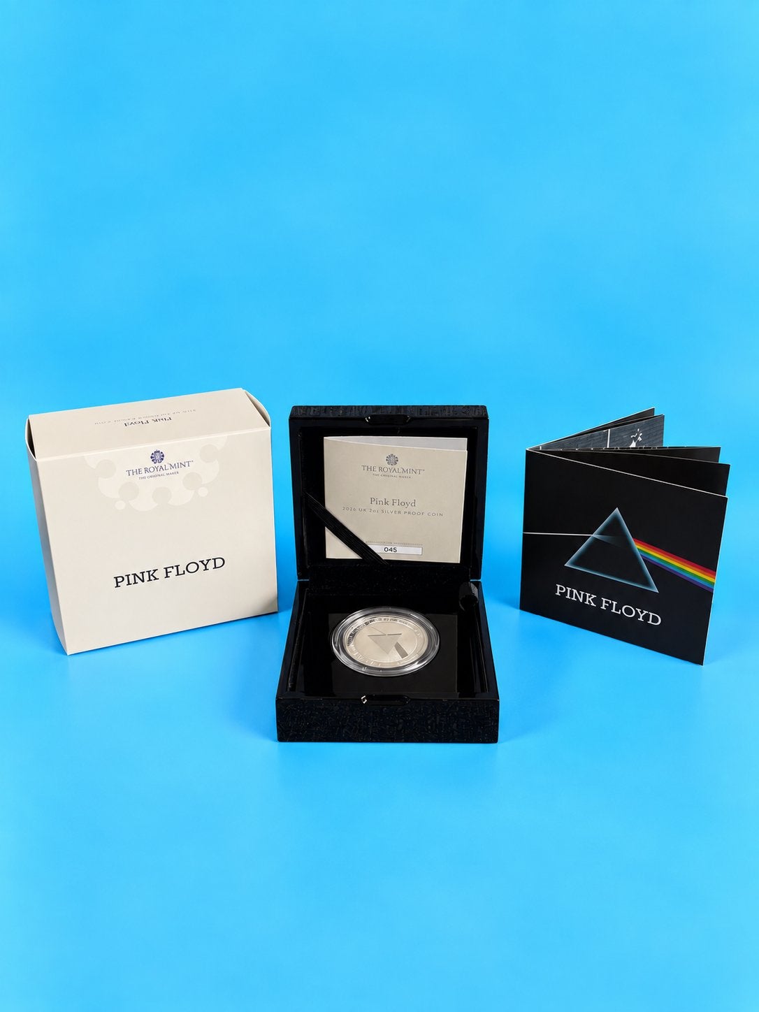 The Royal Mint 🇬🇧 Music Legends Pink Floyd 2 oz Silver, Ophalen of Verzenden, Zilver