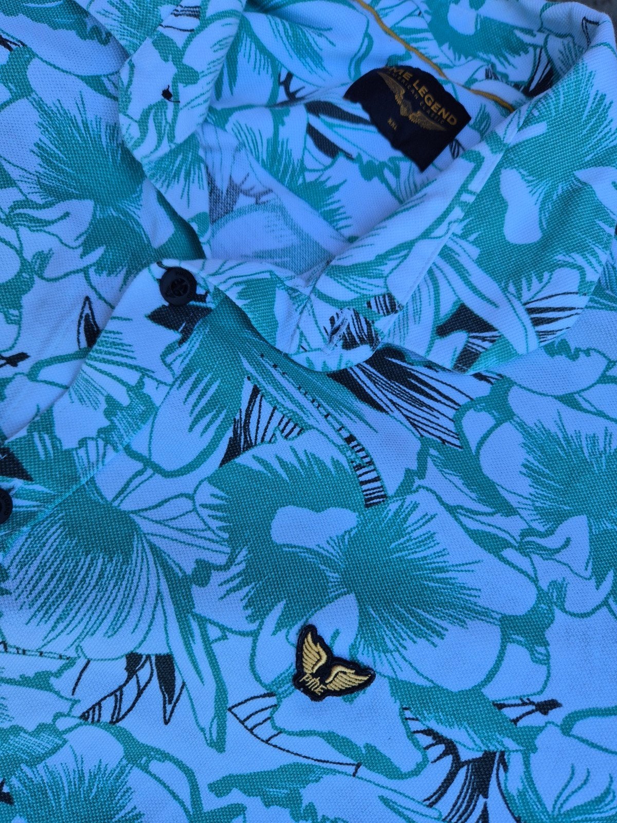 Pme Legend Pall Mall blouse polo Stof Prints maat XXL, Overhemd, ., Wit, Ophalen of Verzenden