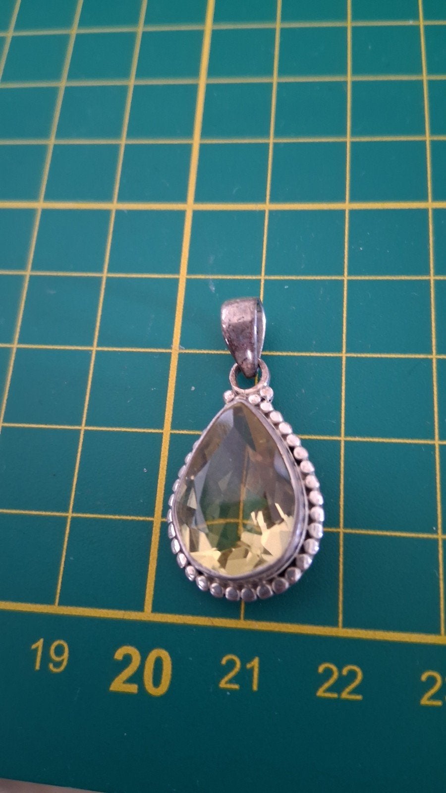 Zilver 925 Hanger met facet geslepen Citrien, Verzenden
