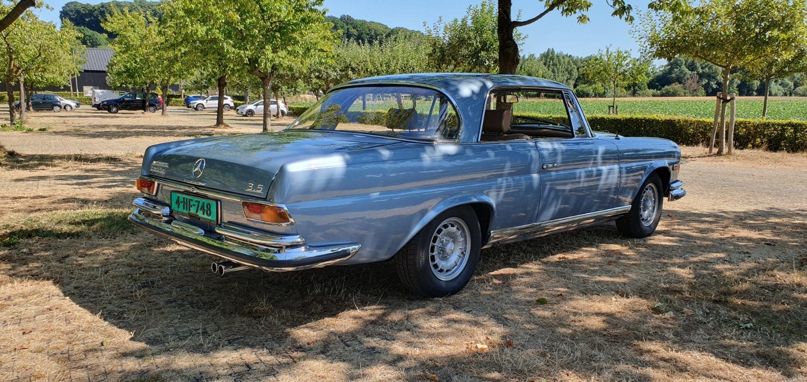 mercedes 280se 3.5 v8 w111 coupe topstaat alle inruil mogeli, Automaat, Achterwielaandrijving, 3500 cc, Blauw