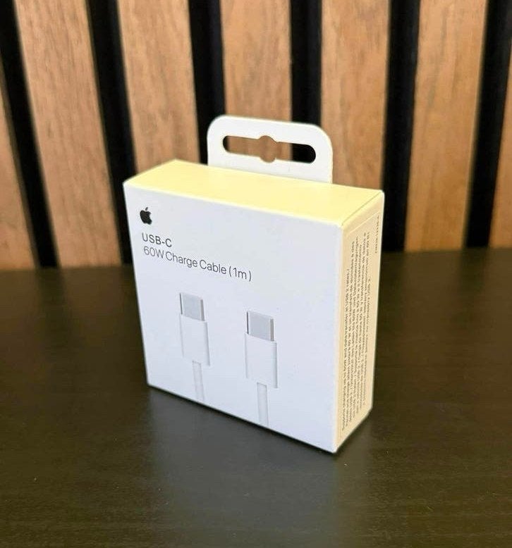 Originele Apple USB-C 60W Oplaadkabel (1 Meter), Telecommunicatie, Mobiele telefoons | Telefoon-opladers, USB-C, Nieuw, Universeel