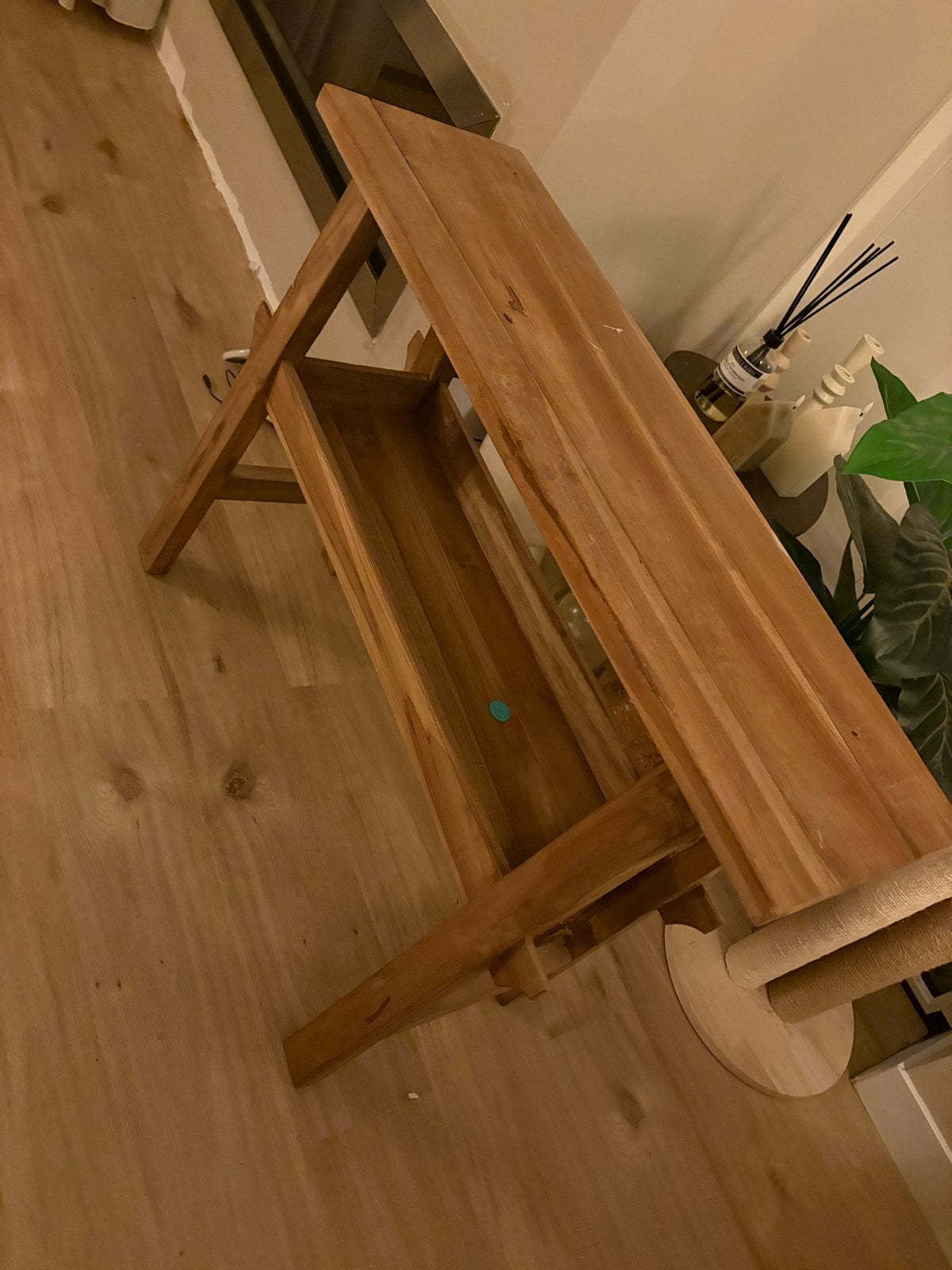 Mooi houten haltafeltje, Ophalen, Gebruikt, 50 tot 100 cm, Minder dan 25 cm