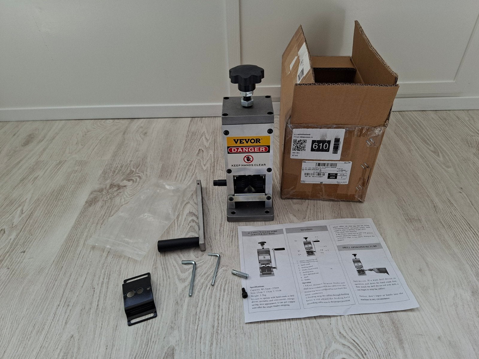 VEVOR kabelstripper, Ophalen, Gebruikt